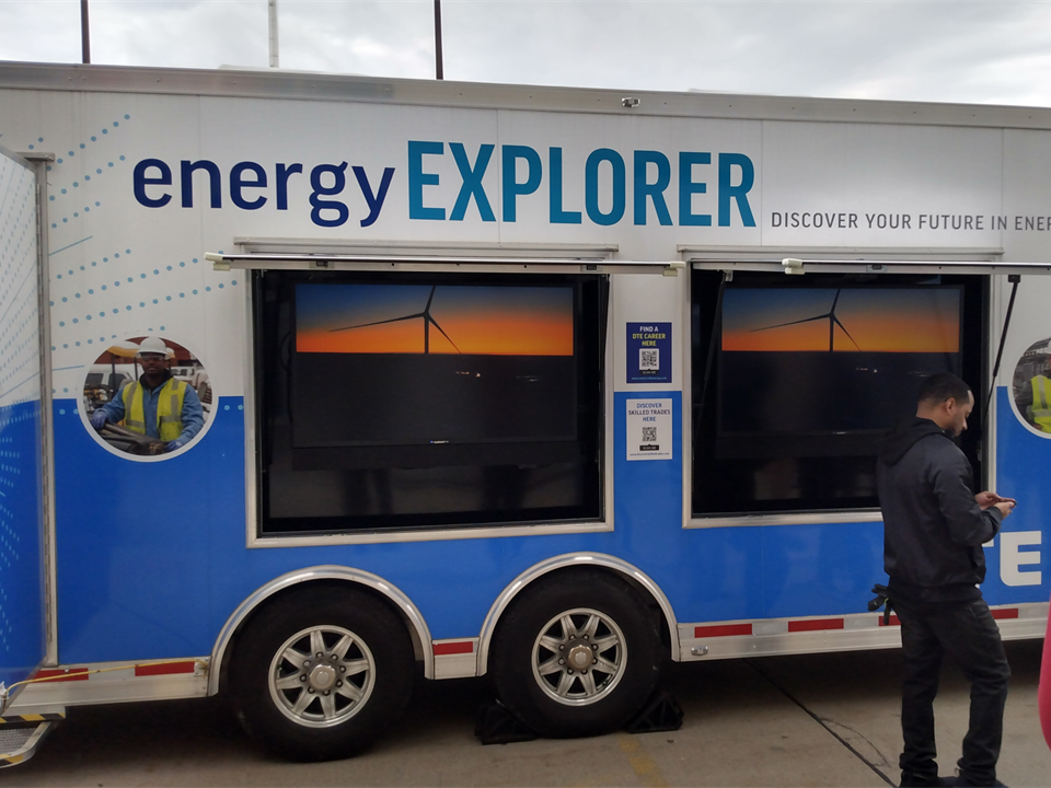  Students having fun at DTE Alternative Energy Simulator